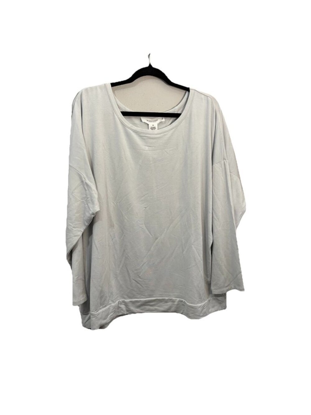 Workshop Republic Clothing Crossed Back Pullover Sweatshirt Stretchy Soft Sz 2X